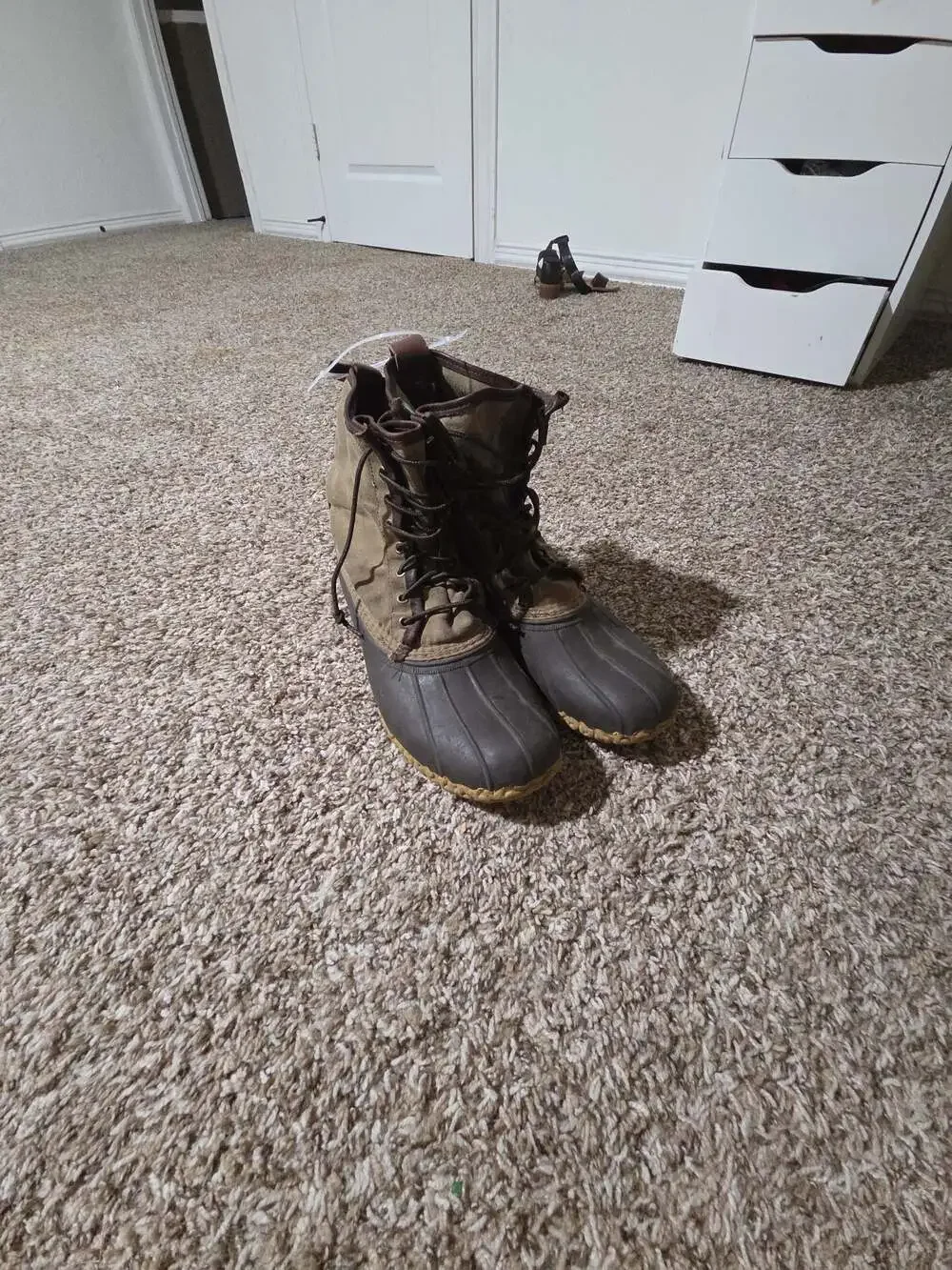 L.L. Bean Signature Maine Hunting Shoe Waxed Canvas Duck Boots Men's 11M